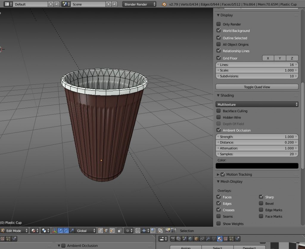 Low-Poly Plastic Cup preview image 2